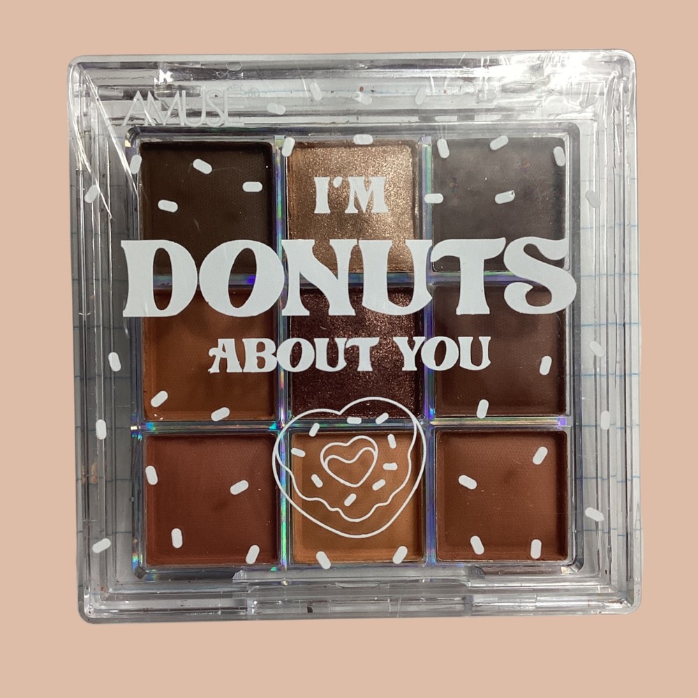 Amuse Eyeshadow Palette I'm Donuts About You Chocolate Donut 9 Pan Neutral Brown